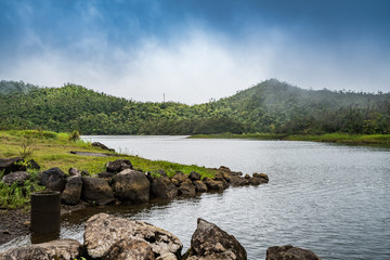  Freshwater Lake Views around the caribbean island of Dominica West indies