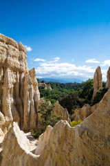 Les Orgues d´Ille sur Tet, geological site in Pyrénées-Orientales, Languedoc-Roussillon, France