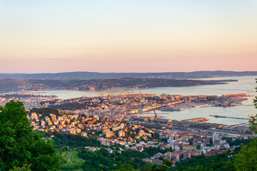 Trieste seen from above