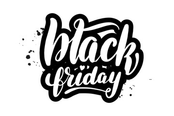 Fototapeta premium lettering black friday