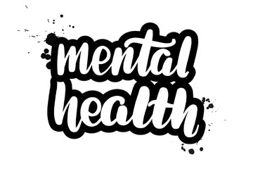 brush lettering mental health