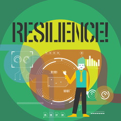 Obraz premium Word writing text Resilience. Business concept for Capacity to recover quickly from difficulties Persistence