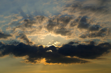 clouds at sunset