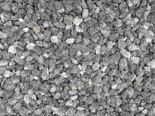 Graue Schottersteine in unterschiedliche Schattierung zur Gartengestaltung im Stadtteil Hagen in...