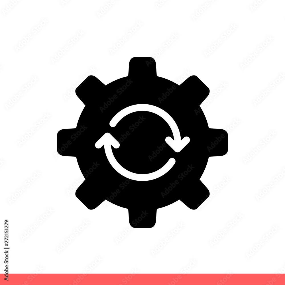 Poster update system vector icon, upgrade. simple, flat design isolated on white background for web or mobi