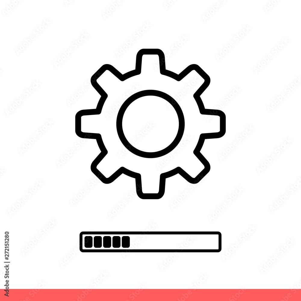 Poster update system vector icon, upgrade. simple, flat design isolated on white background for web or mobi