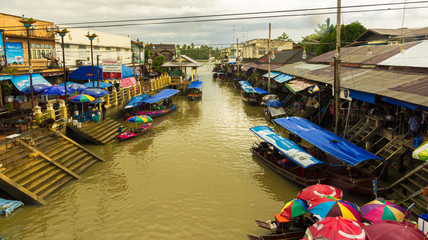 Fototapeta na wymiar Floating market,Thailand