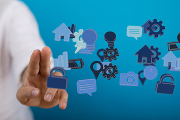 code data concept in hand