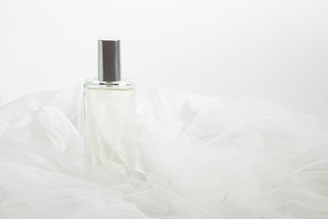 luxury smell perfume fragrance with fabric textile, spa makeup fashion and cosmetic, tube product...