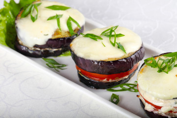 Baked eggplant