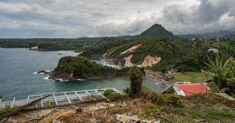  Views around the caribbean island of Dominica West indies