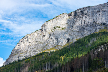 panoramic view of tatra mountains in slovakia in sunny day with blue sky © Martins Vanags