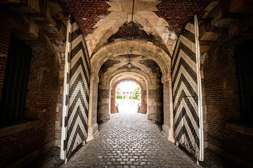 Altes Tor im Durchgang der Zitadelle in Wesel