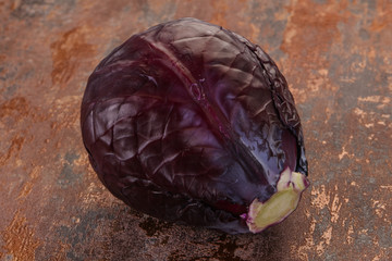 Red bright cabbage
