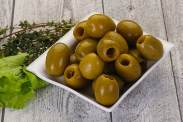 Big green olives