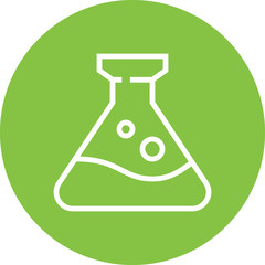 Science Beaker Laboratory Outline Icon