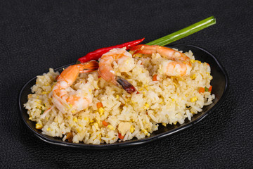 Thai style fried rice with prawn