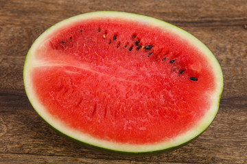 Ripe sweet juicy Half watermelon