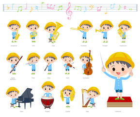 Nursery school boy_classic music