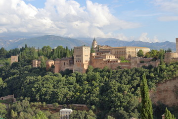 Fototapeta na wymiar Alhambra Palace in Spain