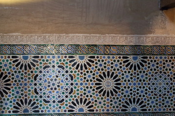 Architecture in Alhambra Palace in Spain