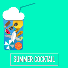 your summer vibes cocktail in one glass