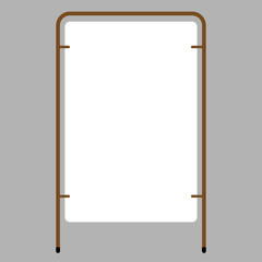 outdoor blank advertising stand with the frame