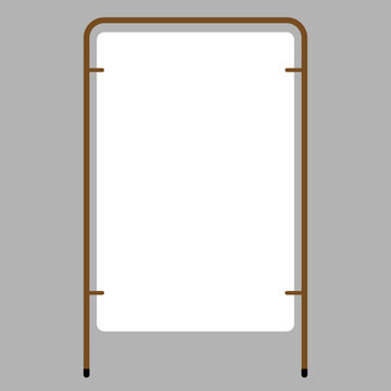 outdoor blank advertising stand with the frame
