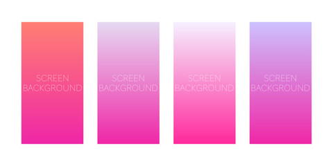 set of gradient backgrounds for device screen