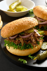 Pulled beef sandwiches