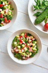 Healthy vegetable salad