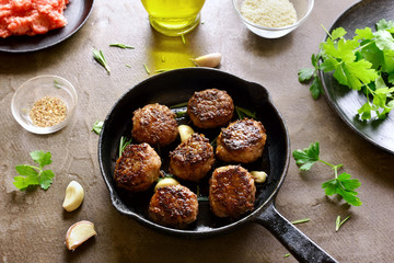 Minced meat cutlets