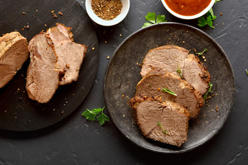 Sliced grilled roast beef