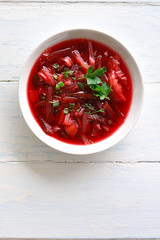  Beetroot soup, borscht