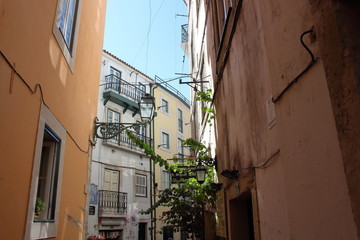 alfama neighborhood, lisbon, portugal