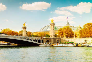 Bridge of Alexandre III in  Paris, France