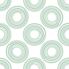 Abstract seamless pattern with circles. Geometrical background. Vector illustration. 