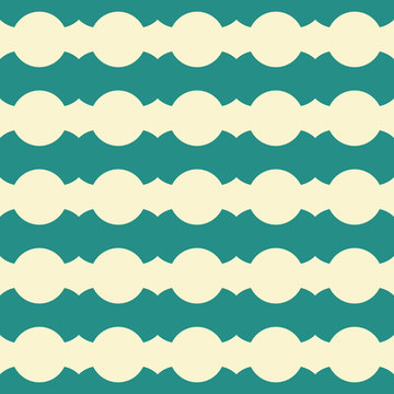 Vector seamless pattern with wavy stripes. Modern stylish texture. Repeating pastel background