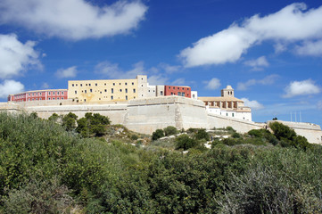 Fototapeta na wymiar UNESCO heritage site Dalt Vila.Ibiza Island.Spain.