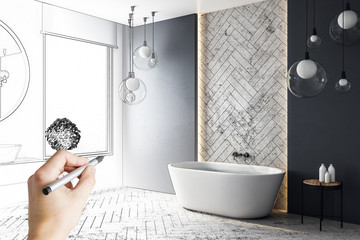 Contemporary bathroom design