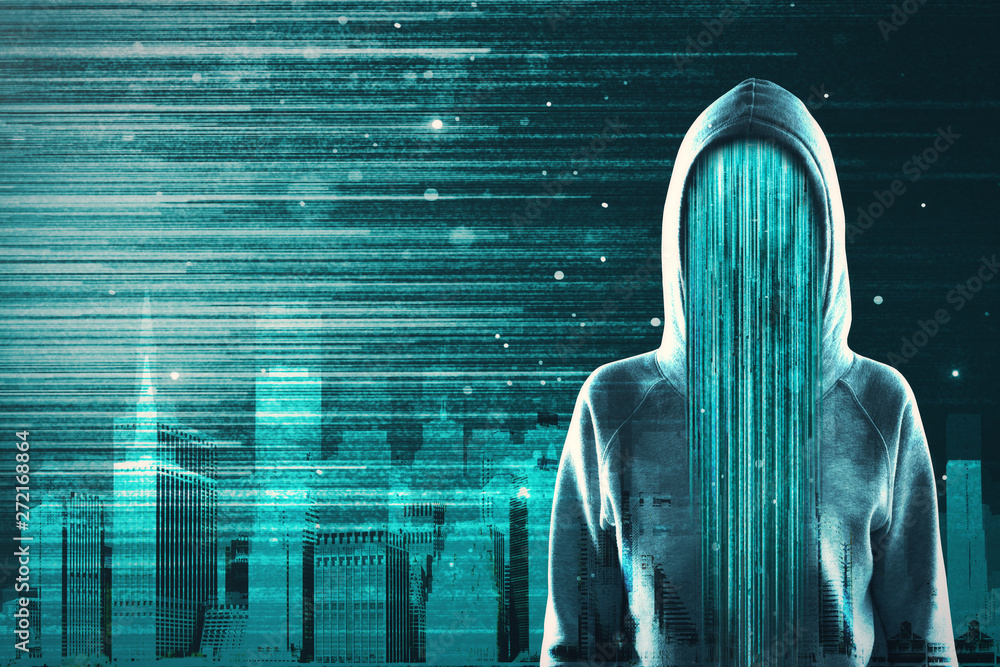 Poster hacking and innovation concept