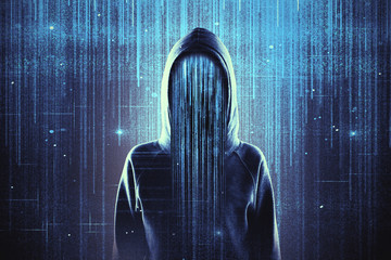 Hacking and theft concept