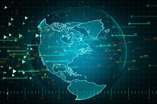 Connections and big data concept