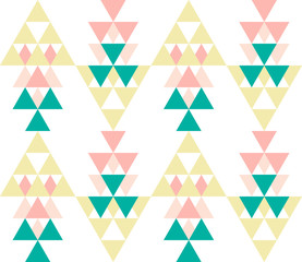 Seamless geometric pattern. Ethnic seamless pattern. Tribal background. Seamless abstract triangle geometrical background. Infinity geometric pattern. Vector illustration.