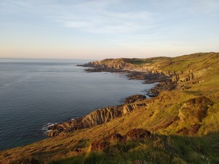 sunset on the coast