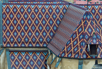 Roof of the Evangelical Cathedral of Saint Mary in Sibiu