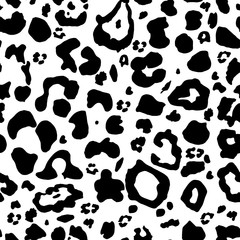 Seamless pattern with animal print leopard. Fashionable stylish pattern with an ornament from a cheetah, a panther. Wild background for textiles, packaging, design.