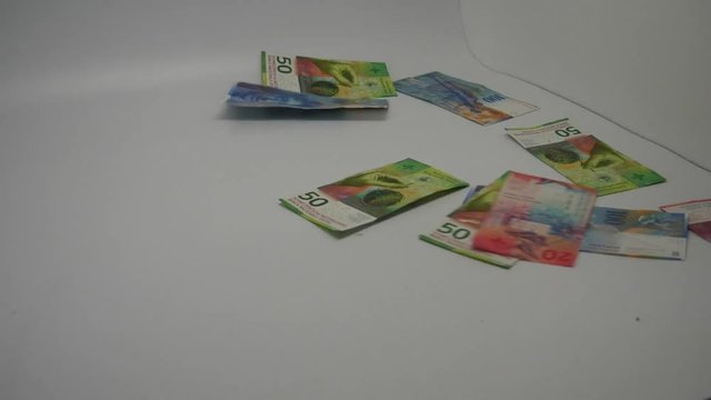 Fallendes schweizer Geld