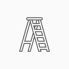 ladder icon, stepladder vector