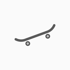 skateboard icon, skateboard vector